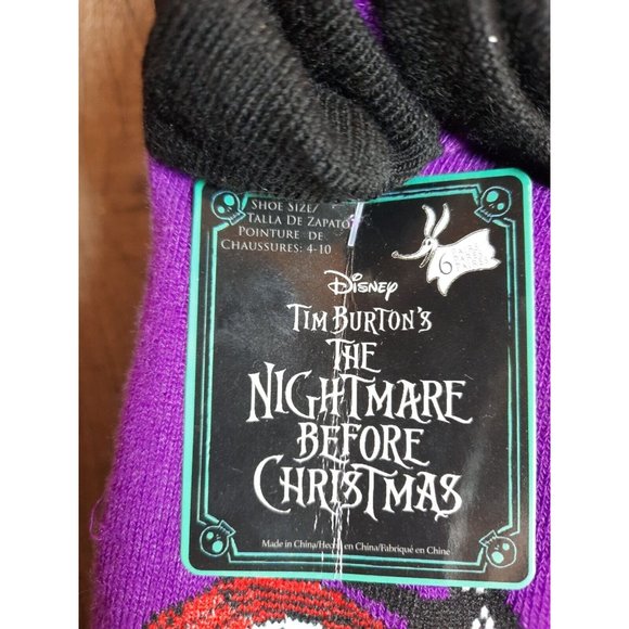 Disney The Nightmare Before Christmas Ladies Socks No Show 6 Pairs Size 4-10 New - Picture 4 of 4